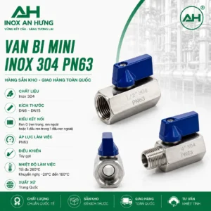 Van-Bi-Mini-Inox-304-PN63